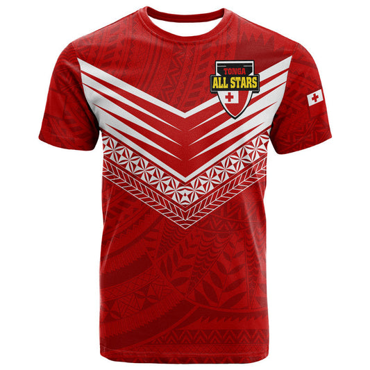 Tonga Rugby Tongan Kupesi Ngatu Design T Shirt