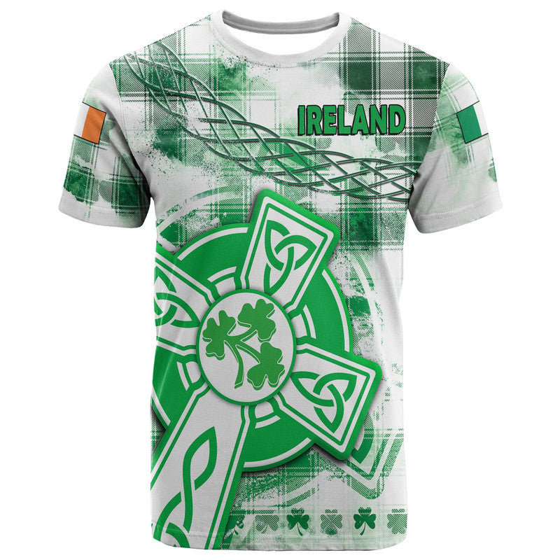 Custom Ireland Cross Cricket Team T Shirt Celtic Irish Green Pattern Unique