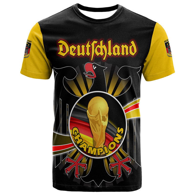 Germany Football Black Eagle Jersey Deutschland Champion T Shirt