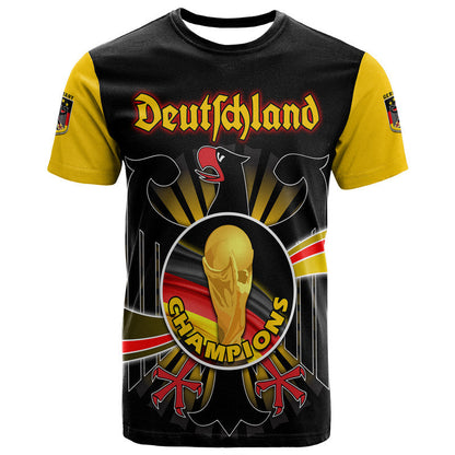 Germany Football Black Eagle Jersey Deutschland Champion T Shirt
