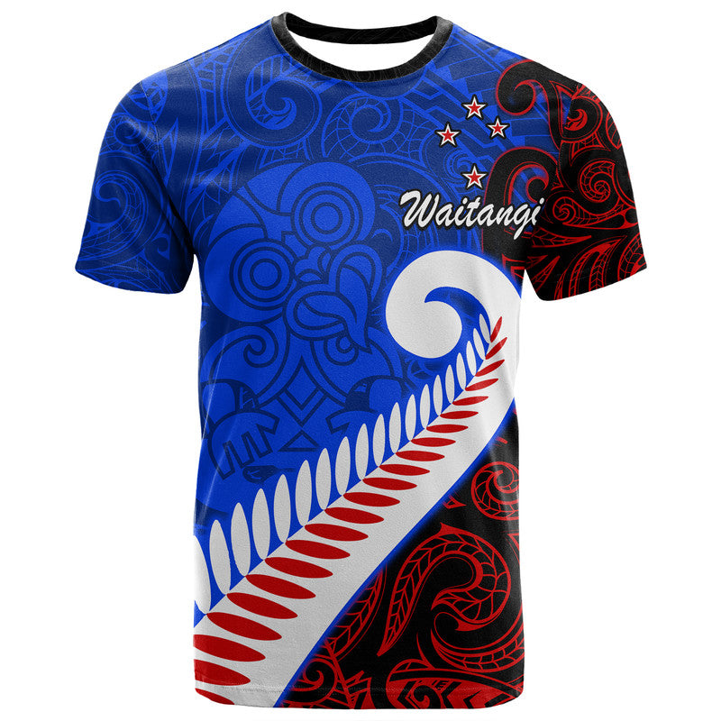 Waitangi Day T Shirt Aotearoa Hei Tiki Silver Fern