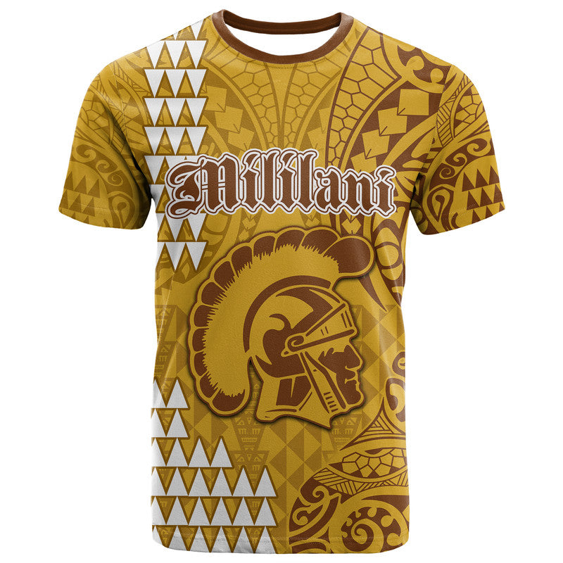 Hawaii Mililani High School T Shirt Tribal Kakau