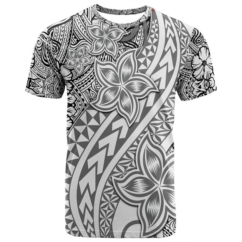 Traditional Polynesian Tribal Tattoo Retro T Shirt Grey