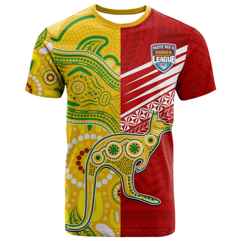 Australia Kangaroos And Mate Maa Tonga T Shirt