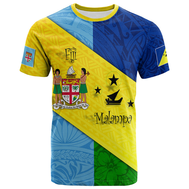 Malampa Fiji Day T Shirt Polynesian Line Arty Style
