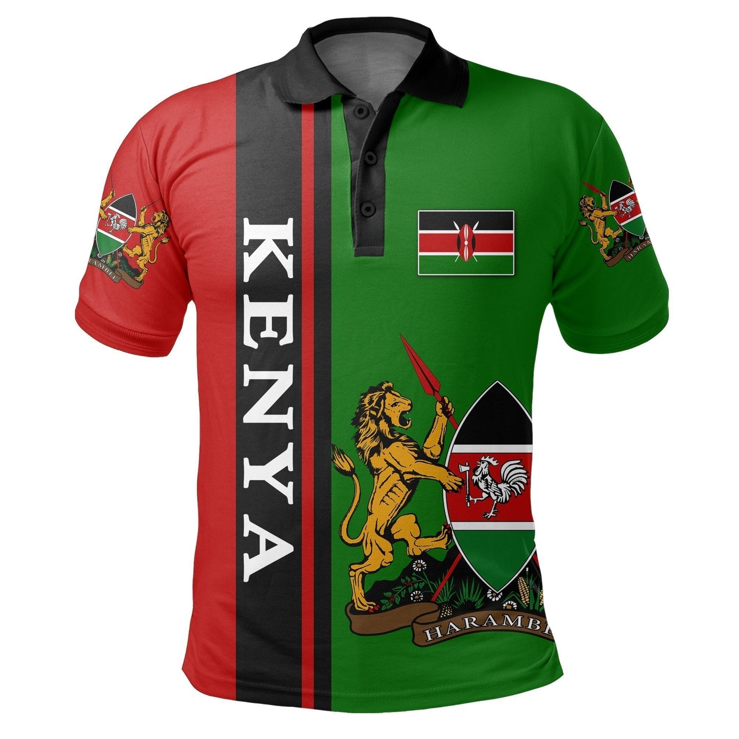 African Golf Shirts Kenya Style Polo Shirt