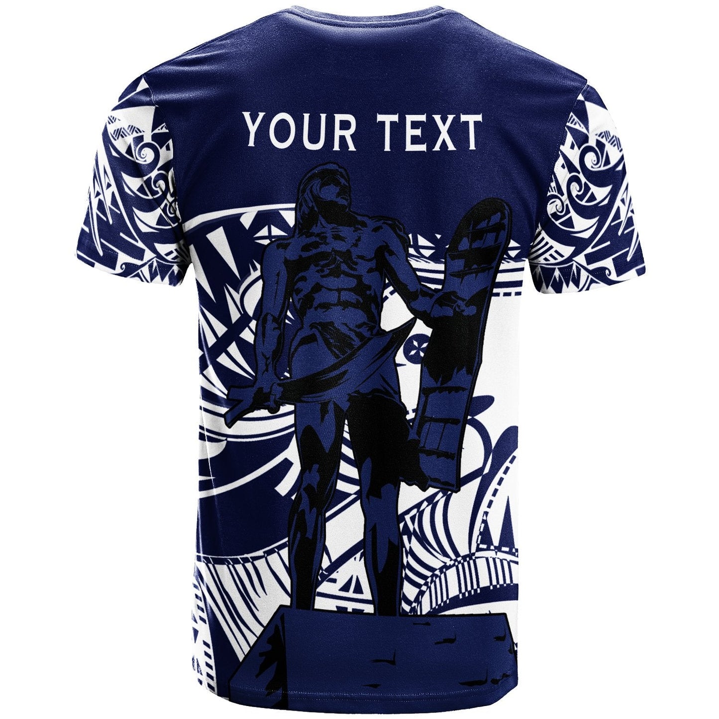 Philippines Custom Personalised T - Shirt - Lapu Lapu National Hero With Sport Style Blue Color