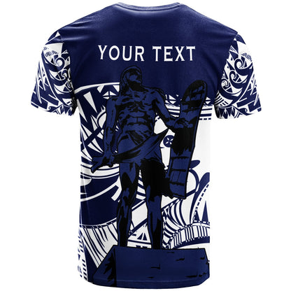 Philippines Custom Personalised T - Shirt - Lapu Lapu National Hero With Sport Style Blue Color