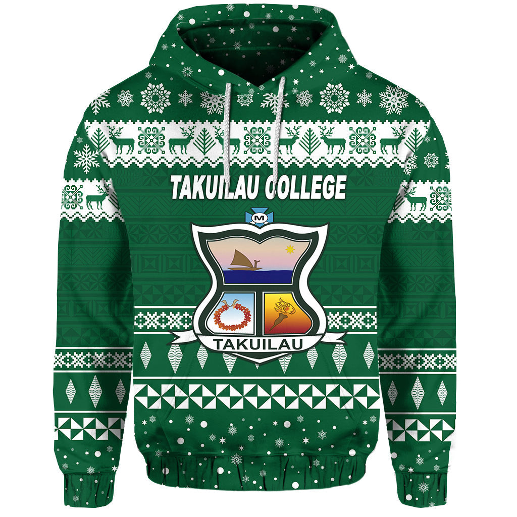 ( Personalised) Takuilau College Christmas Hoodie Simple Style