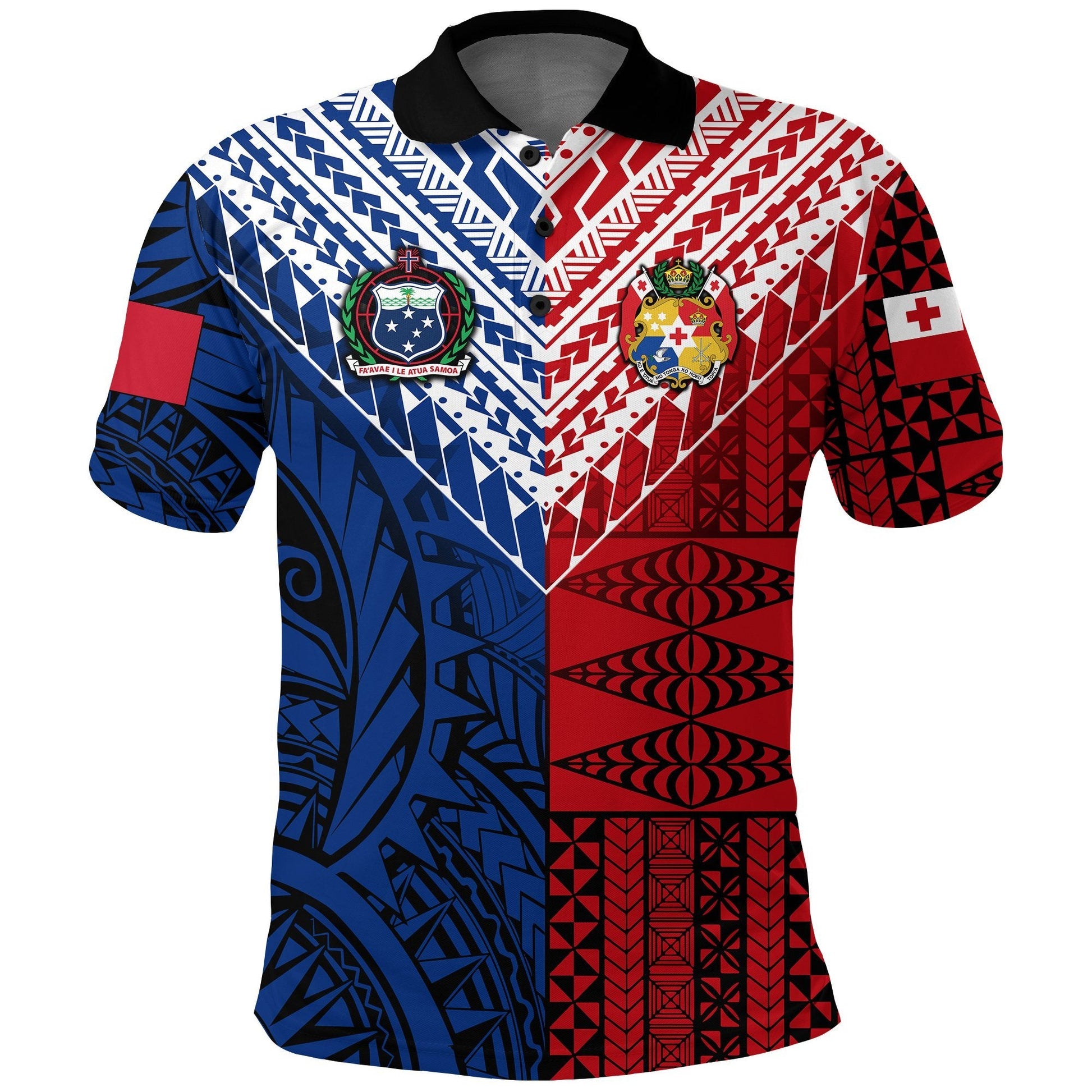 Tokouso Polo Shirt Tonga Samoa Together