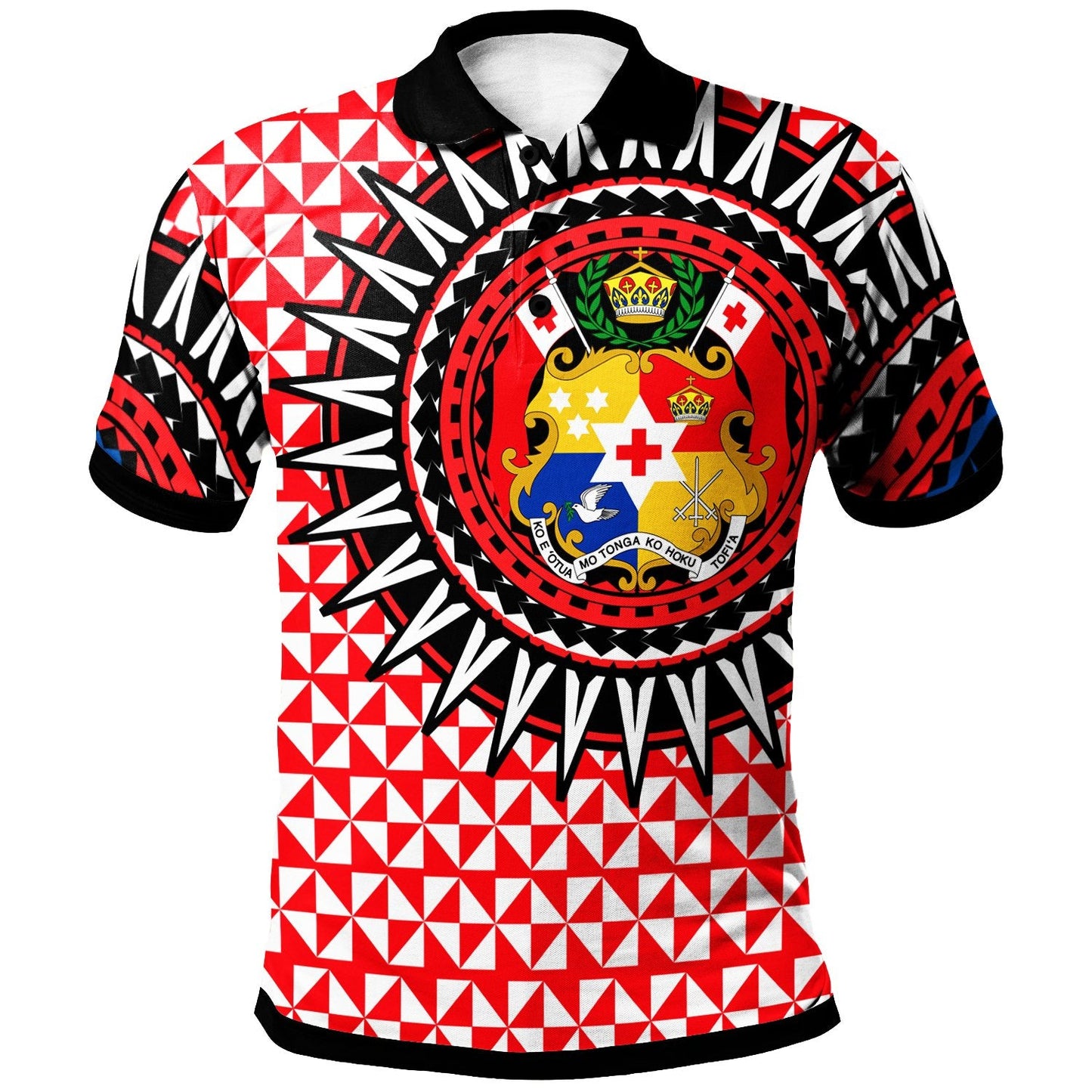 Tonga Polo Shirt - Tonga Manulua Pattern