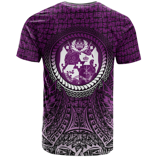 Tonga T - Shirt - Circle Pattern Purple