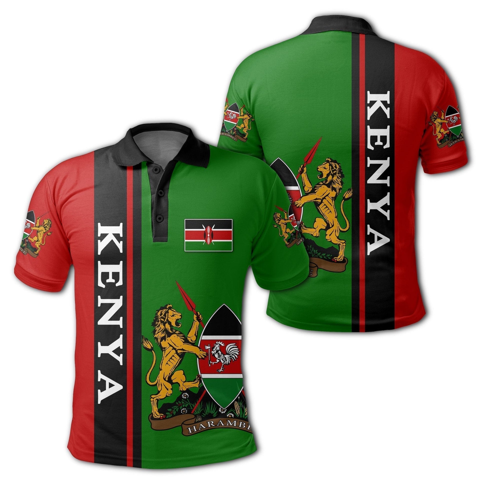 African Golf Shirts Kenya Style Polo Shirt