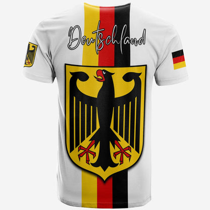Germany T Shirt Grunge Deutschland Map and Coat Of Arms
