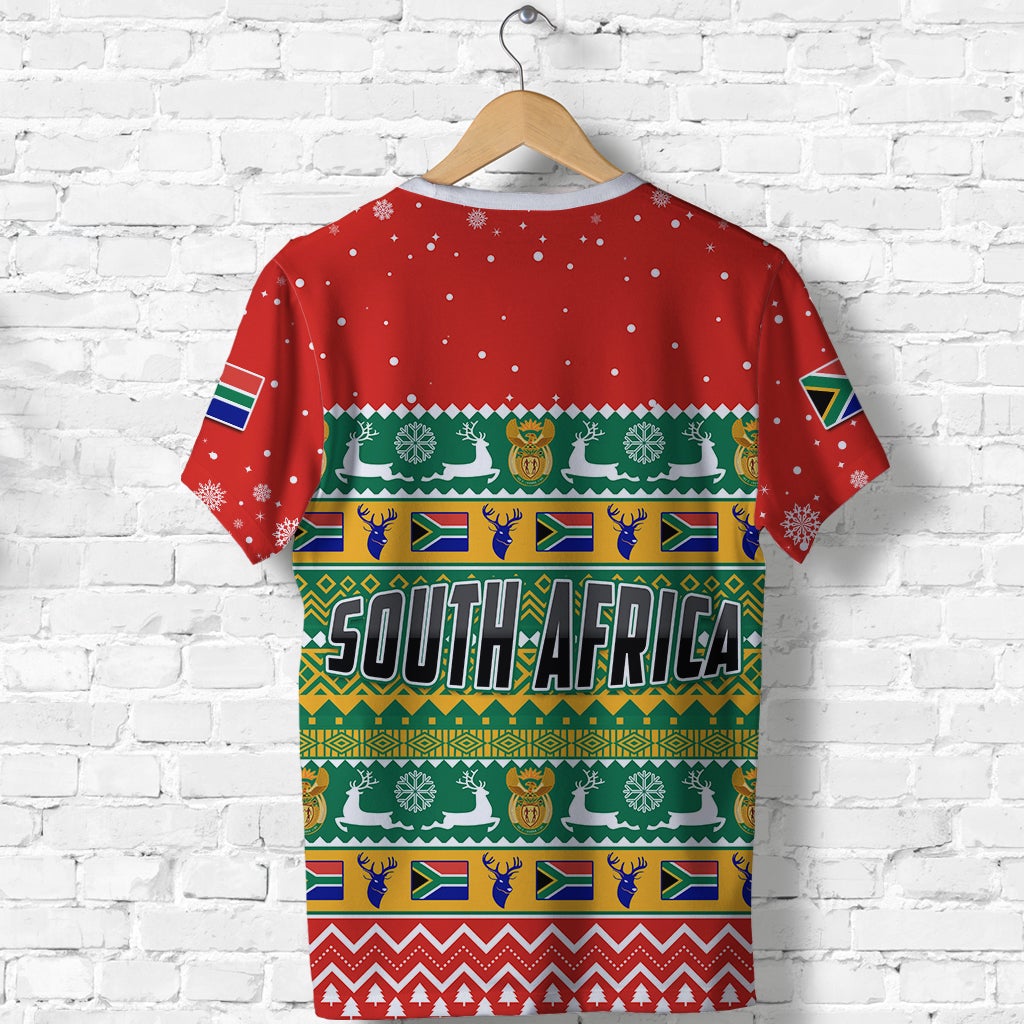 South Africa Christmas T Shirt African Springbok