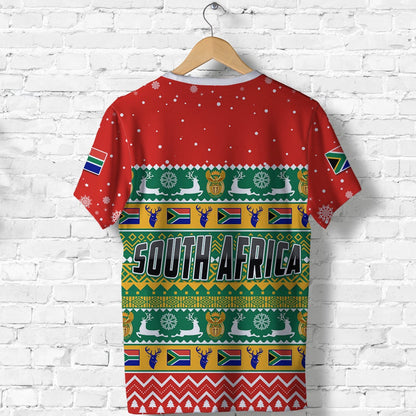 South Africa Christmas T Shirt African Springbok