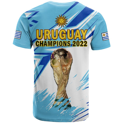 Uruguay FootbT Shirt La Celeste WC 2022 Sporty Style
