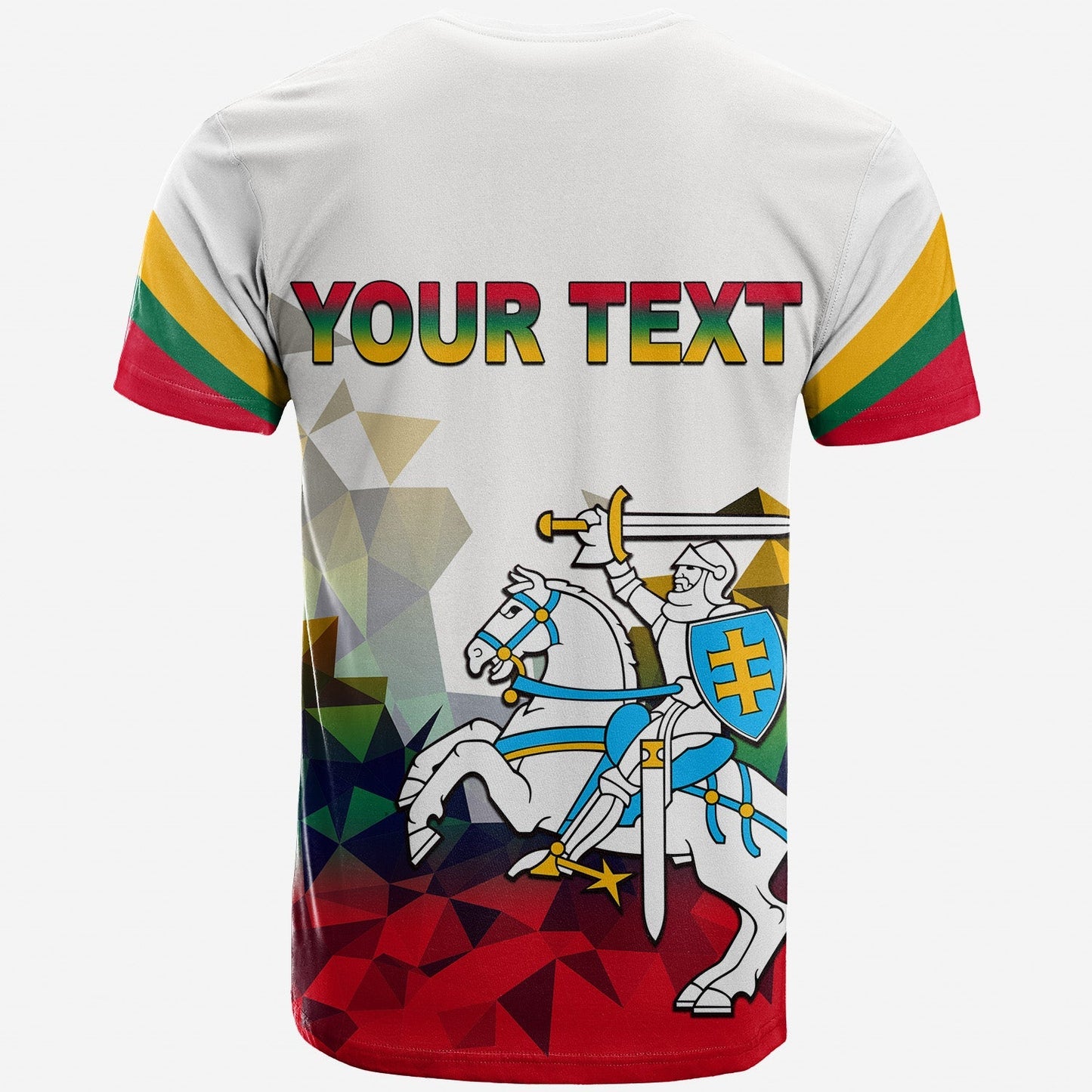 Custom Lithuania T Shirt Polygonal Template Style