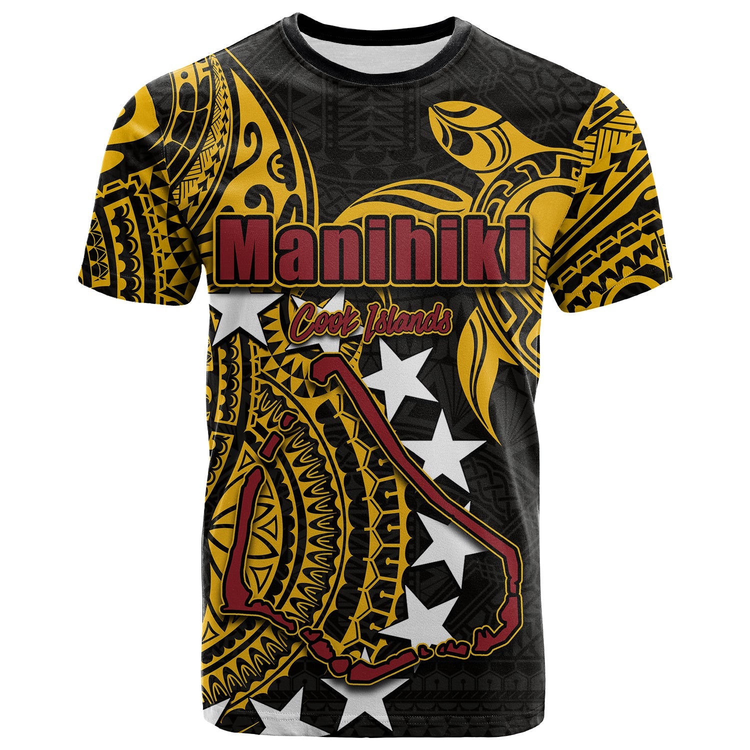 Cook Islands T Shirt Manihiki Shirt All Over Print