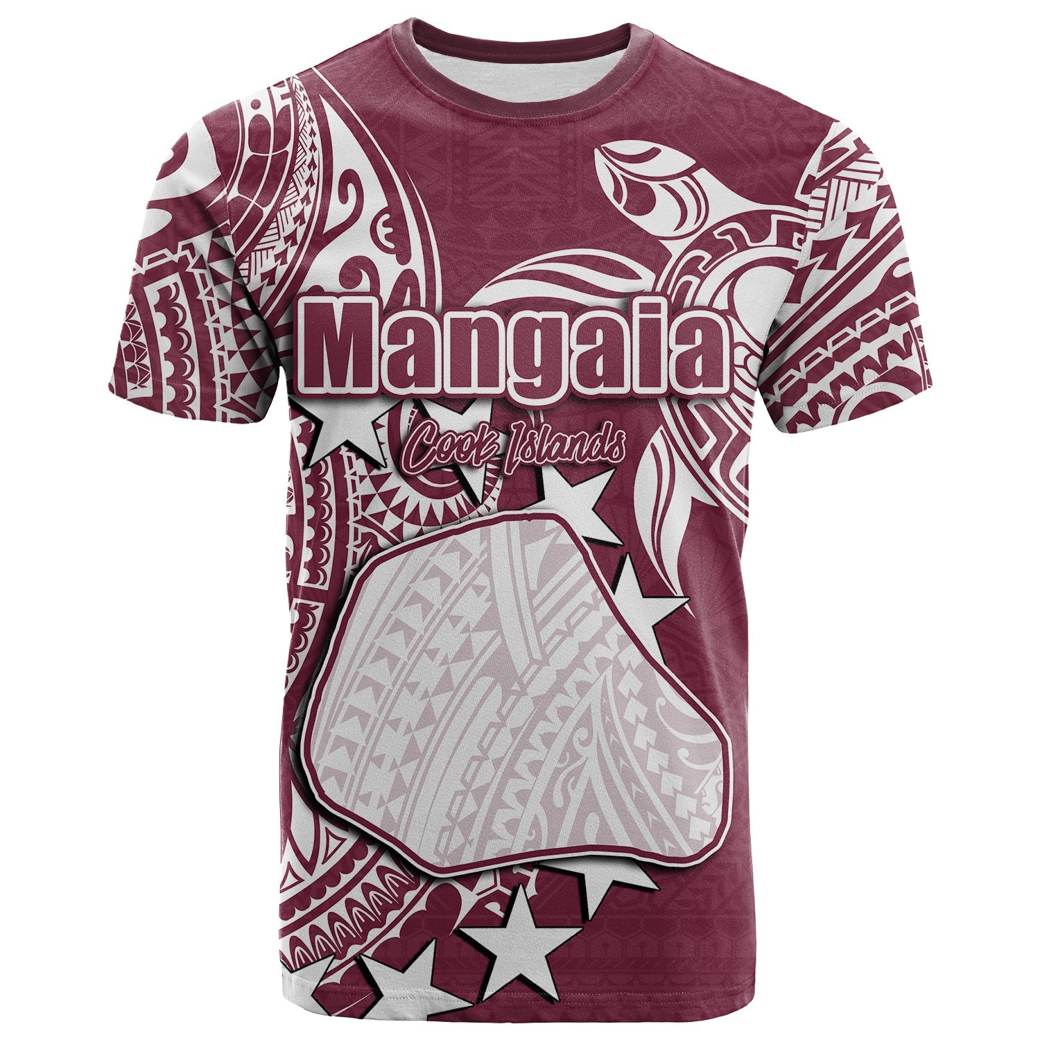 Cook Islands T Shirt Mangaia All Over Print