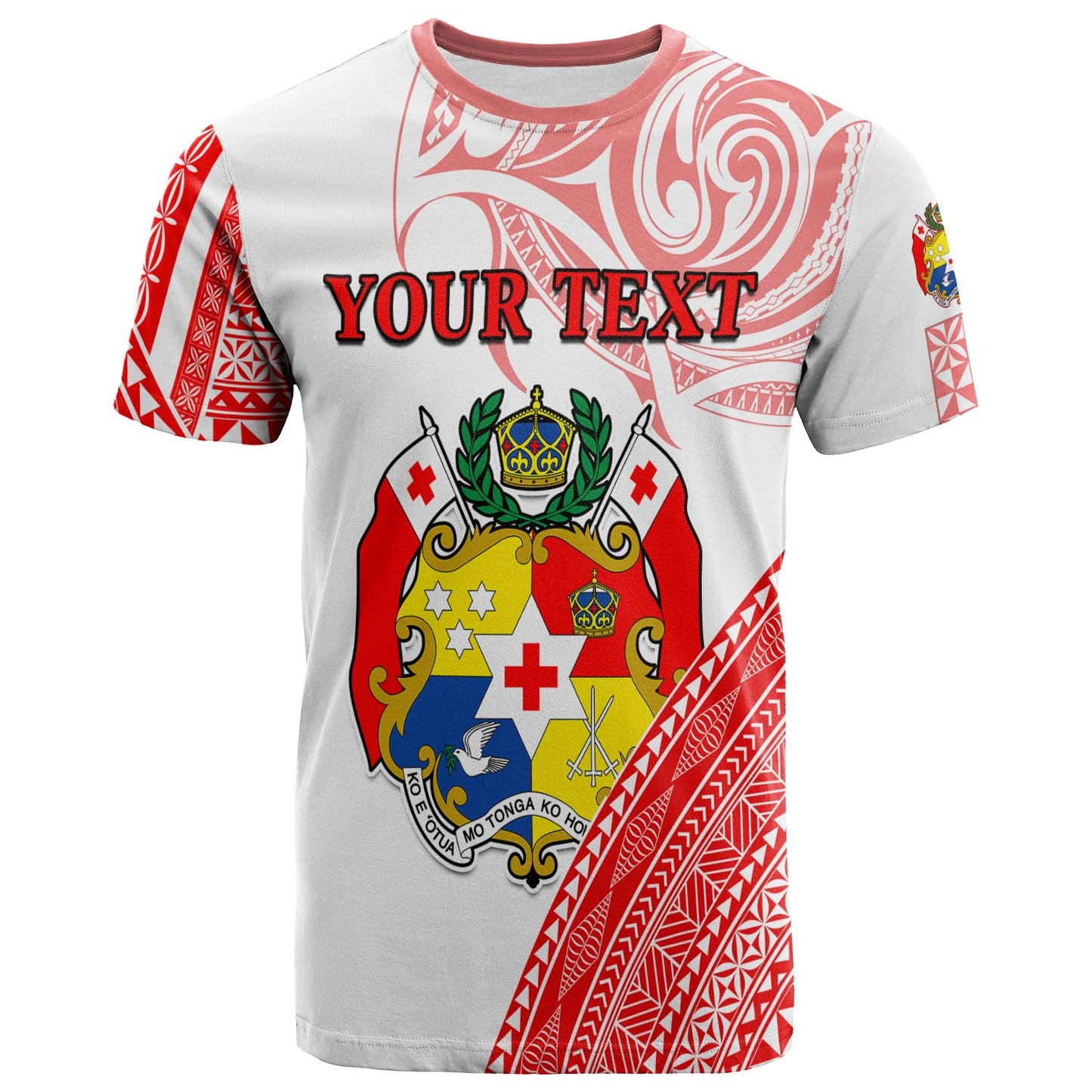 Custom Personalised Tonga T Shirt Tongan Pattern Blithesome