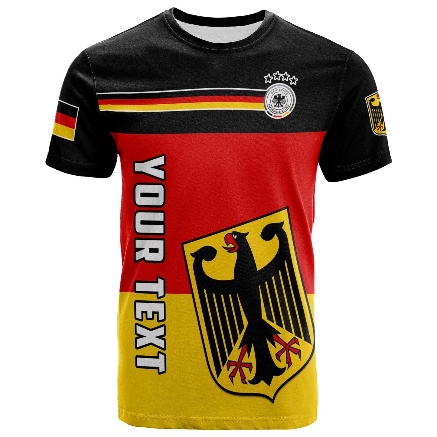 Custom Germany Football T Shirt Deutschland Sporty Style