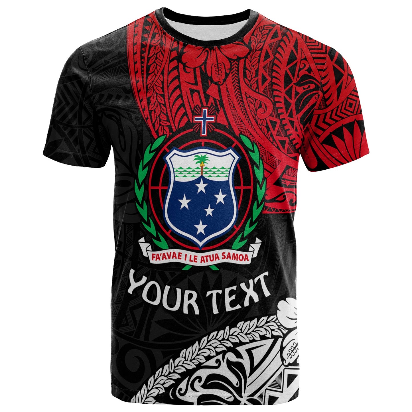 Custom Personalised Samoa T Shirt Beloved Samoan Mix Polynesian Pattern