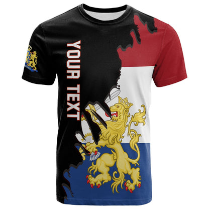 Custom Netherlands T Shirt Style Flag and Map Holland