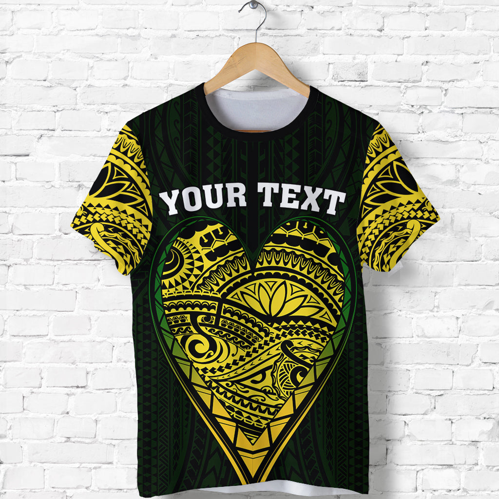 (Custom Personalised) Cook Islands Pattern T Shirt Always In My Heart