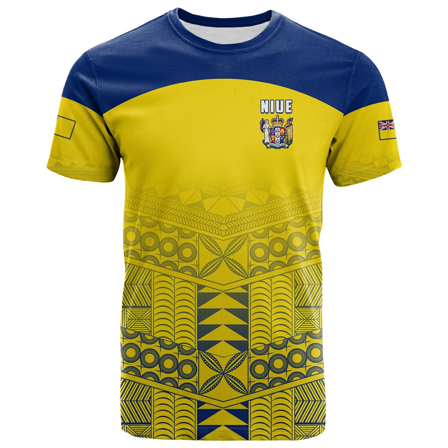  JACKSON Niue T Shirt Rock of Polynesia Golden