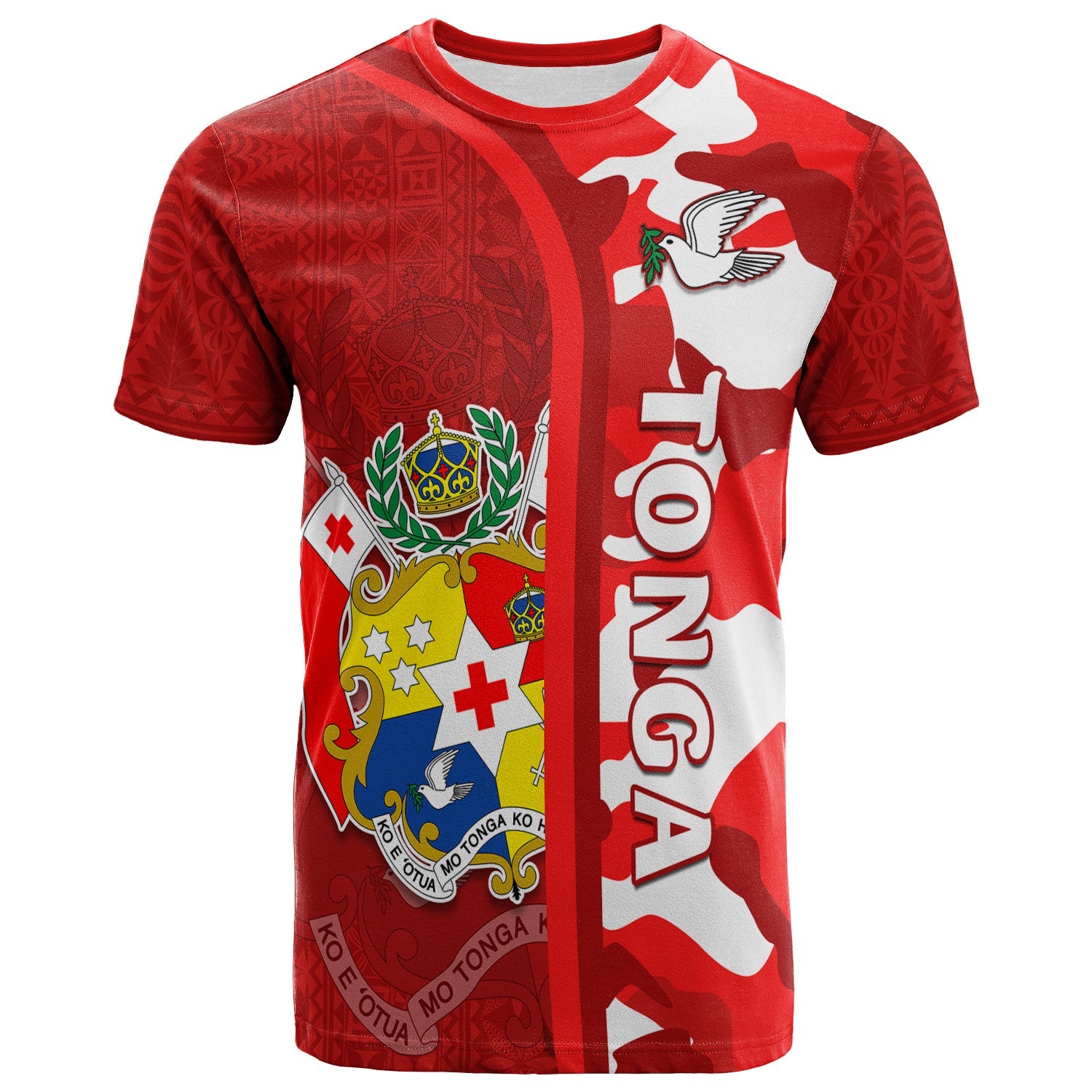 Tonga Unique T Shirt Camouflage With Tongan Pattern