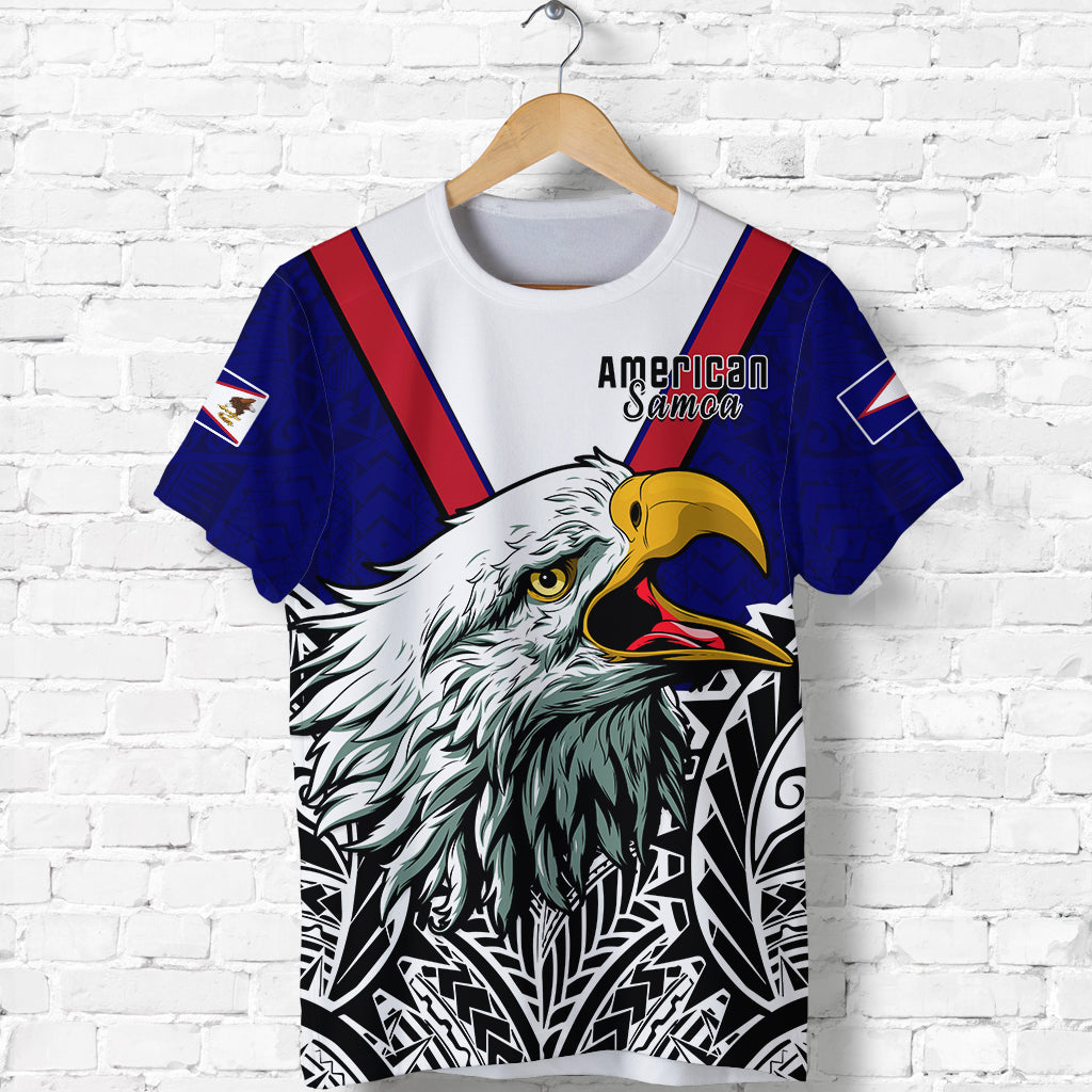 American Samoa T Shirt Bald Eagle Mix Polynesian