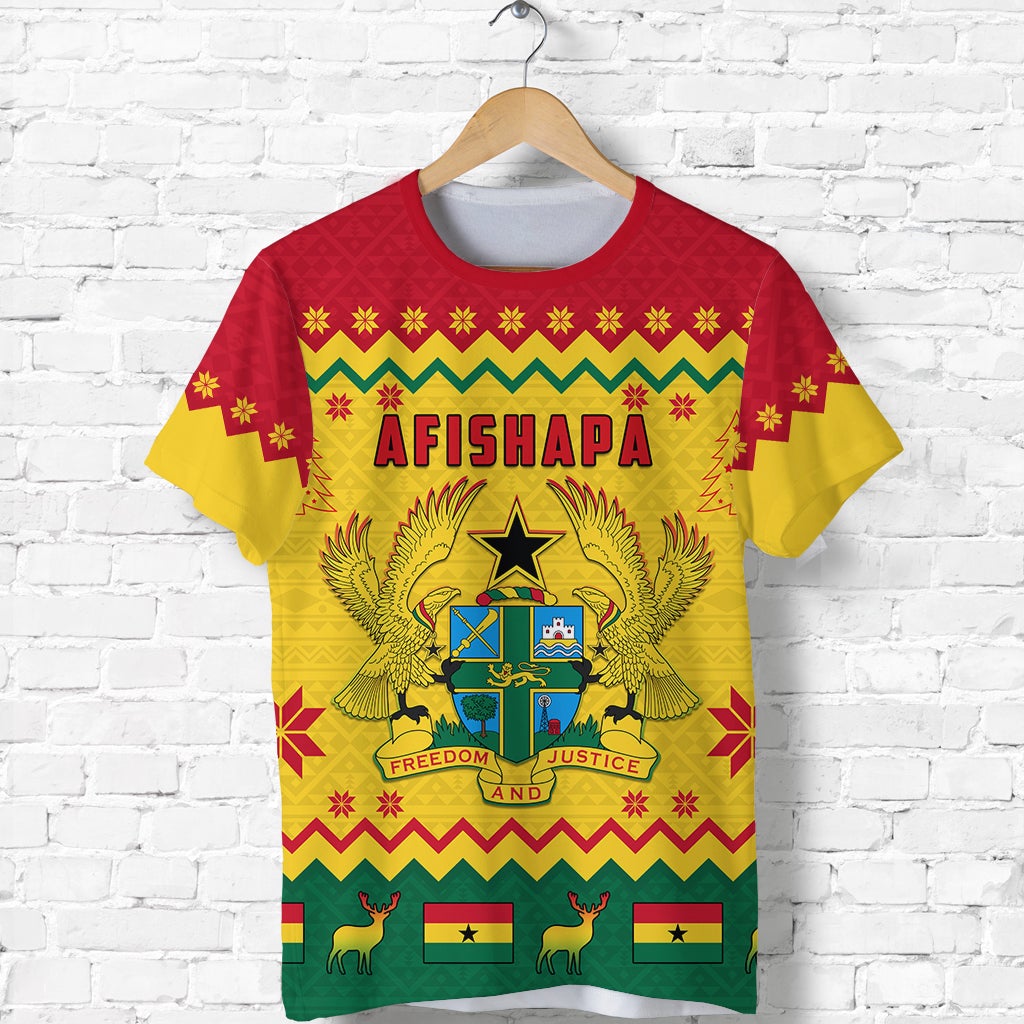 Ghana Christmas T Shirt African Pattern
