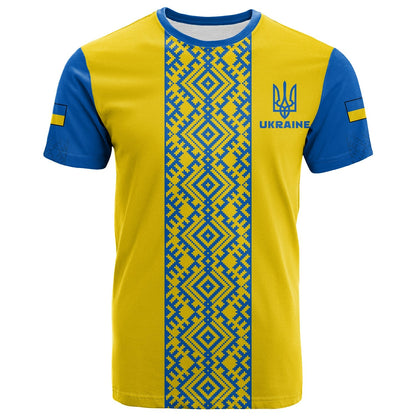 Custom Ukraine T Shirt Ukrainian Pattern