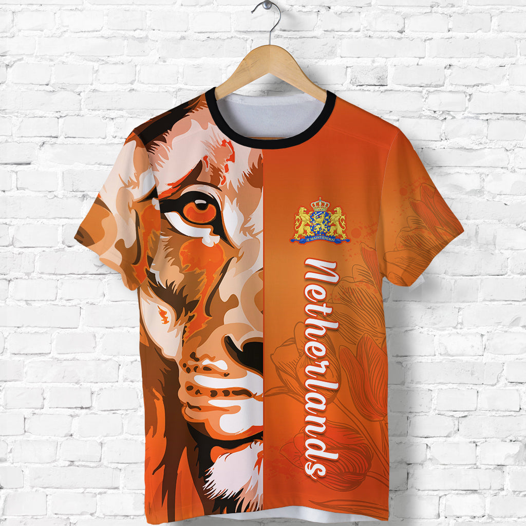 Netherlands T Shirt Style Lusty Dutch Lion