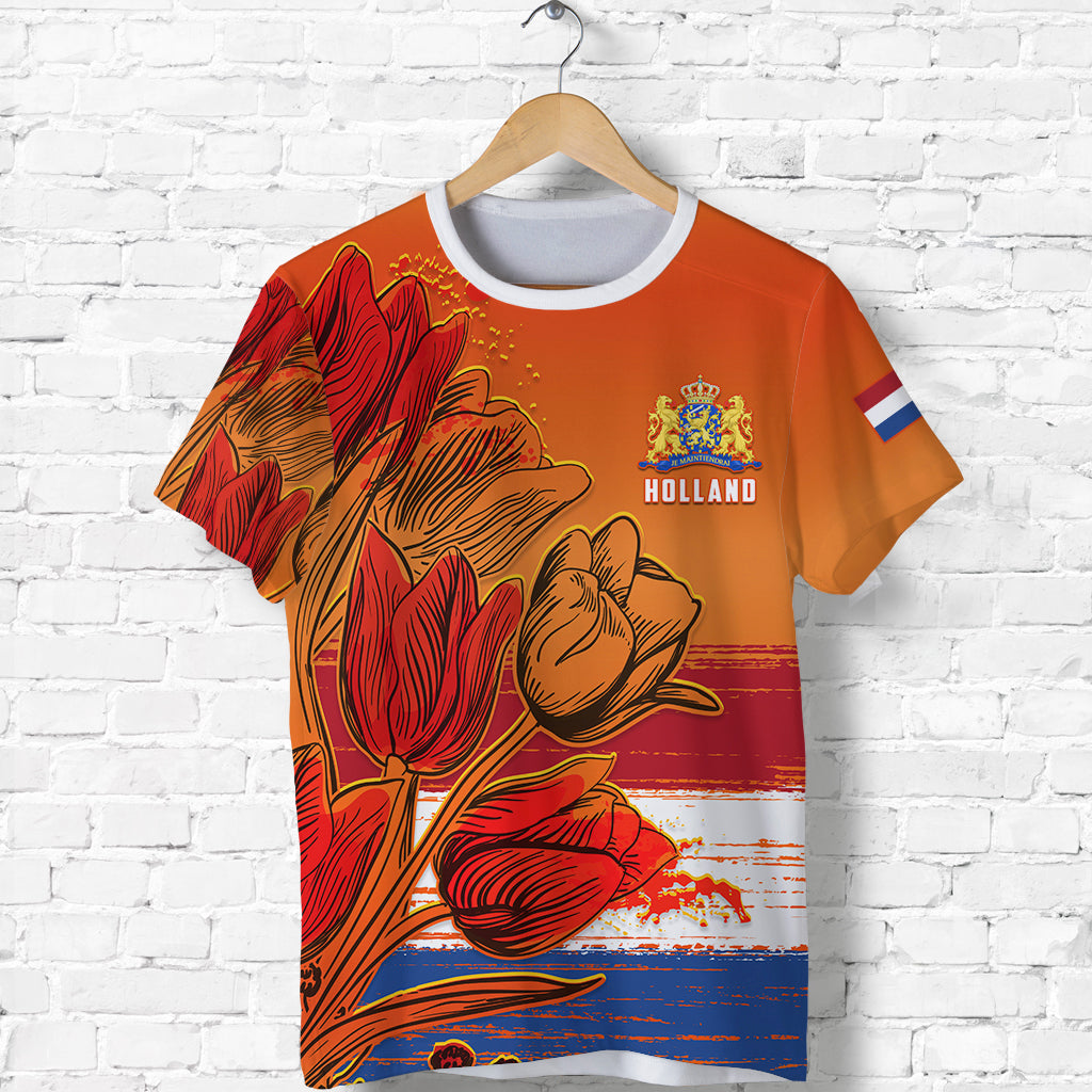 Netherlands T Shirt Style Tulip National Flower