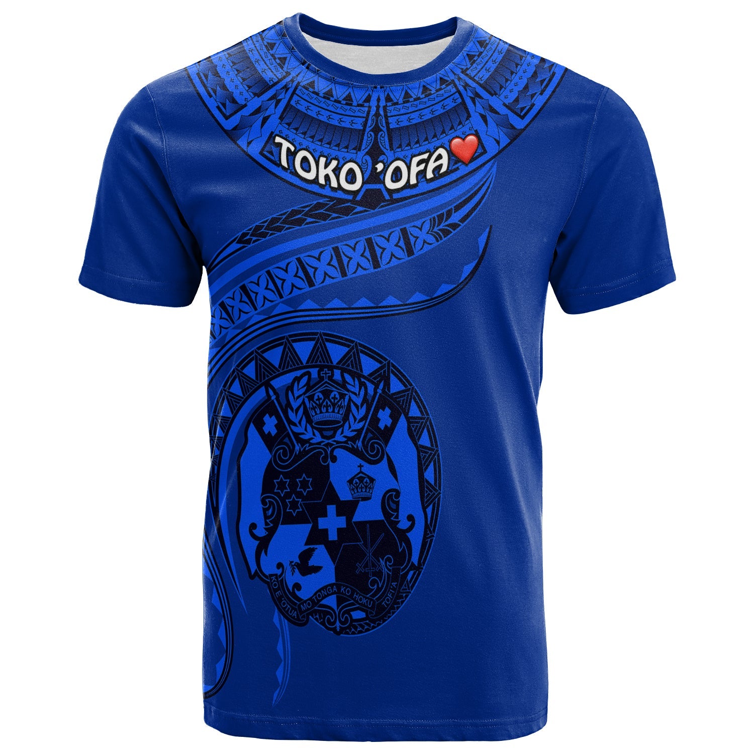 Toko ’Ofa Tonga Polynesian T - Shirt - Tonga Waves Blue