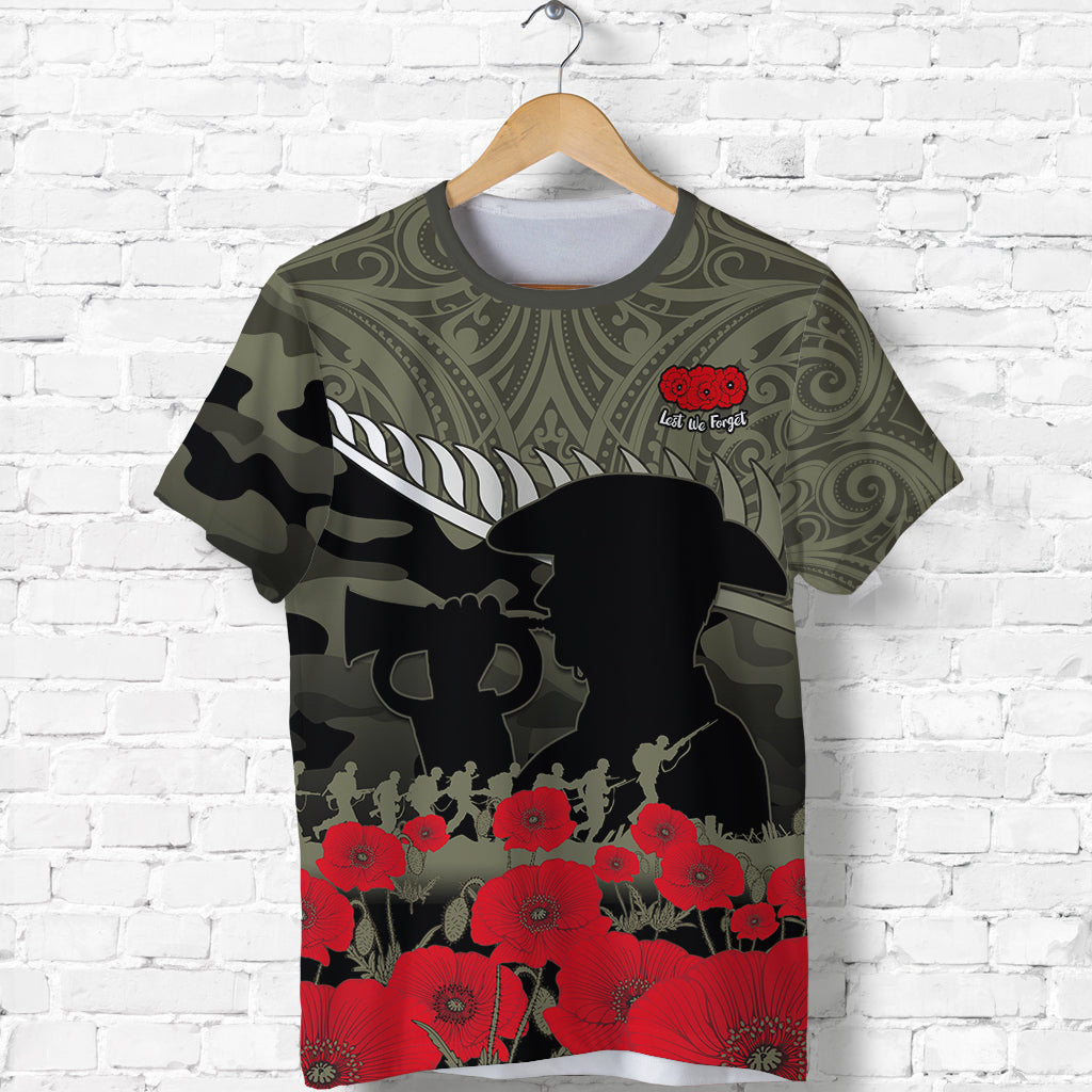 New Zealand Anzac 2022 T Shirt Maori Camouflage