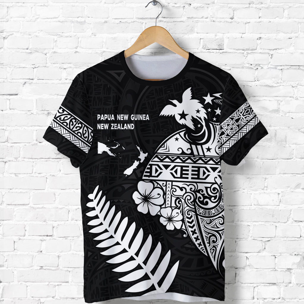 Papua New Guinea And New Zealand T Shirt Maori Polynesian