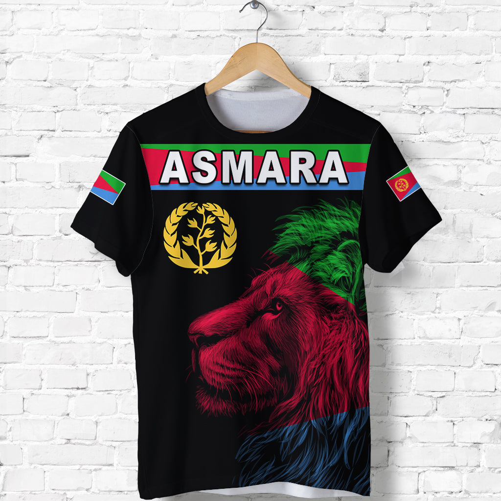 Asmara Eritrean T Shirt Eritrea Lion Proud Olive Symbol