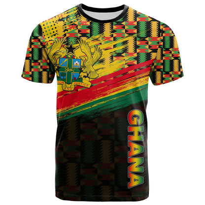 Ghana T Shirt Polygonal
