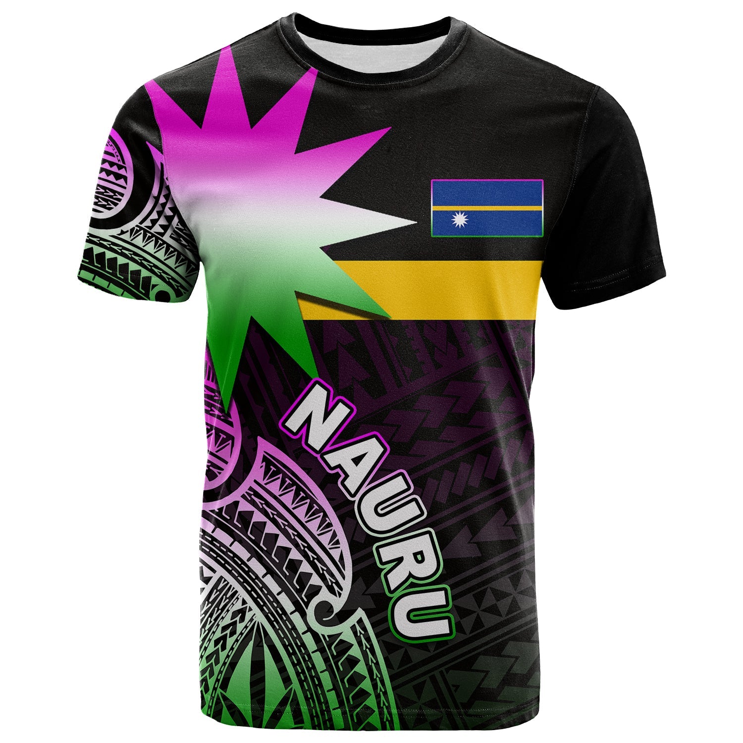 Nauru T Shirt Flag In Heart No.2