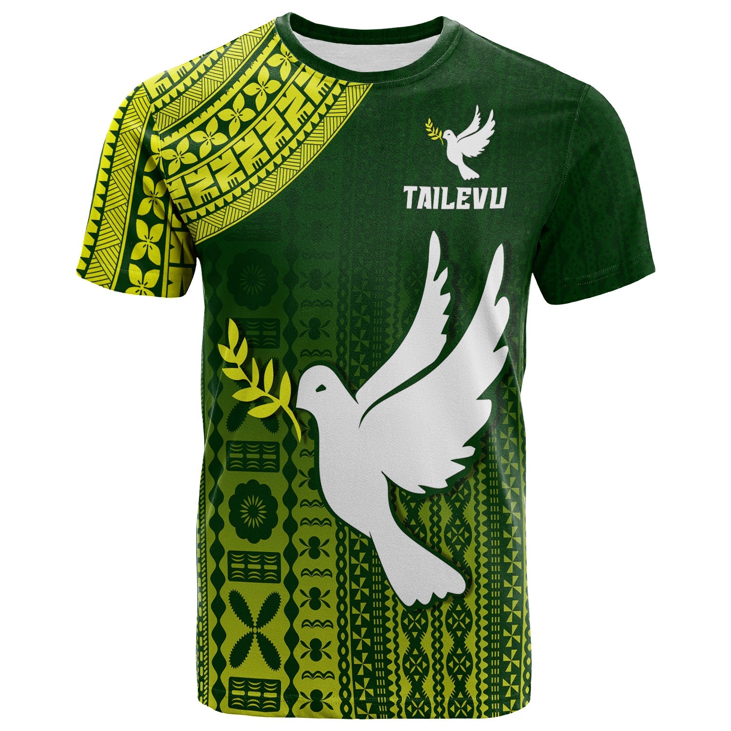 Tailevu Rugby Fiji T Shirt Go Green