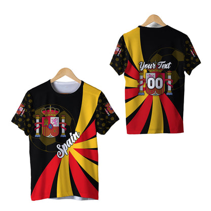 Custom Spain Football 2021 T Shirt Sport Style