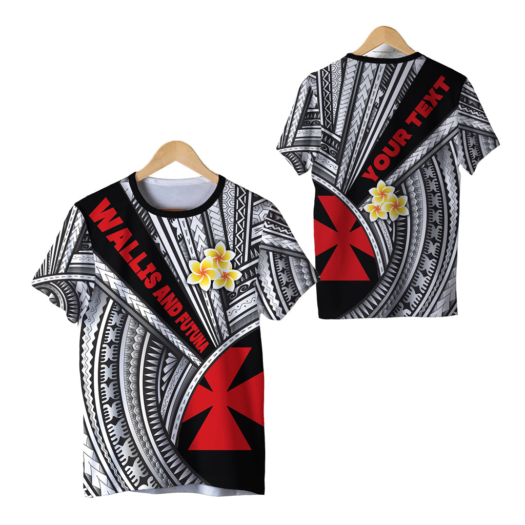 (Custom Personalised) Wallis and Futuna T Shirt Polynesian Style Black