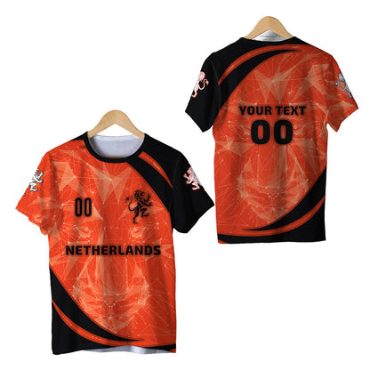 Custom The Netherlands Football 2021 T Shirt Sport Style