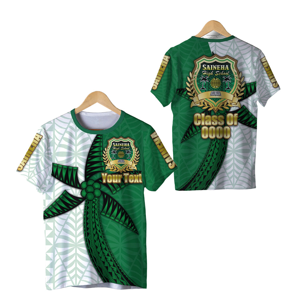 Custom Personalised Saineha Tonga T Shirt Coconut Tree Style - Class Of -