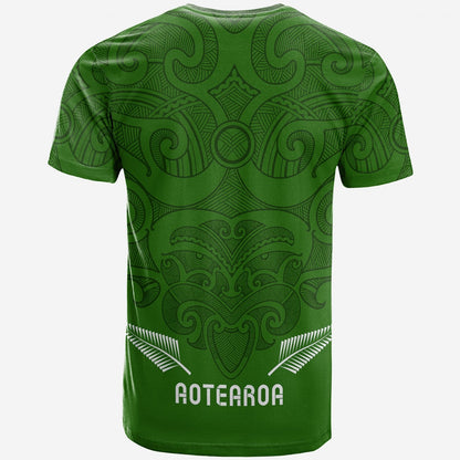 Maori 2021 T Shirt Green Aotearoa Tattoo