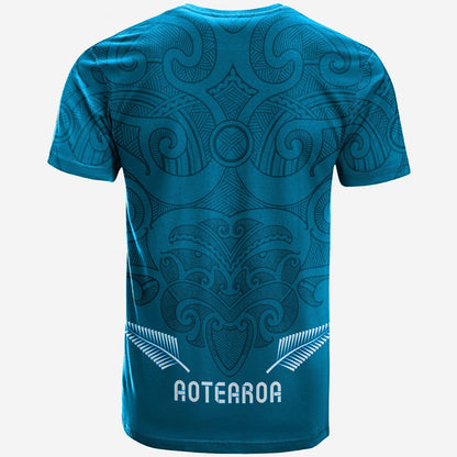 Maori 2021 T Shirt Turquoise Aotearoa Tattoo