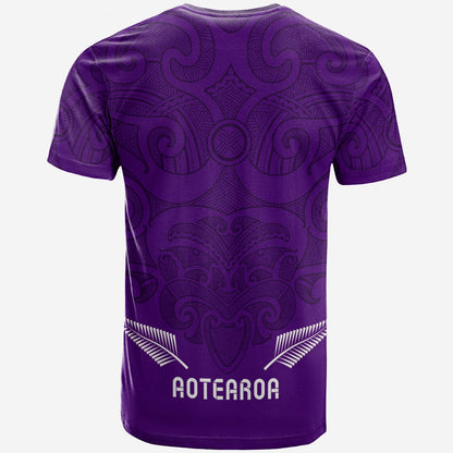 Maori 2021 T Shirt Purple Aotearoa Tattoo